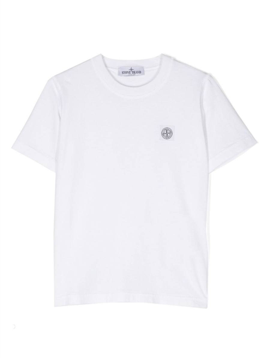 logo-patch cotton T-shirt