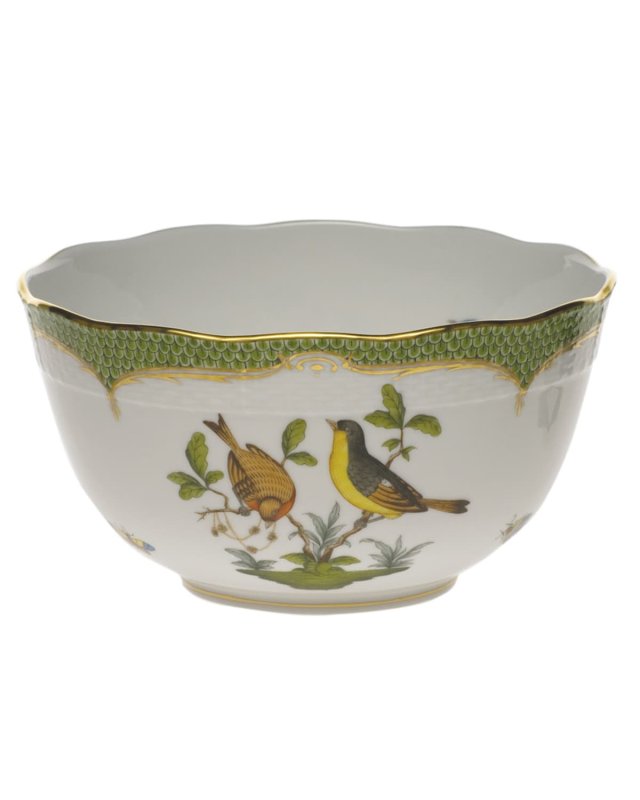 Rothschild Bird Green Round Bowl