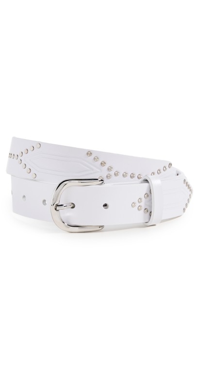 Isabel Marant Telly Belt White/Silver