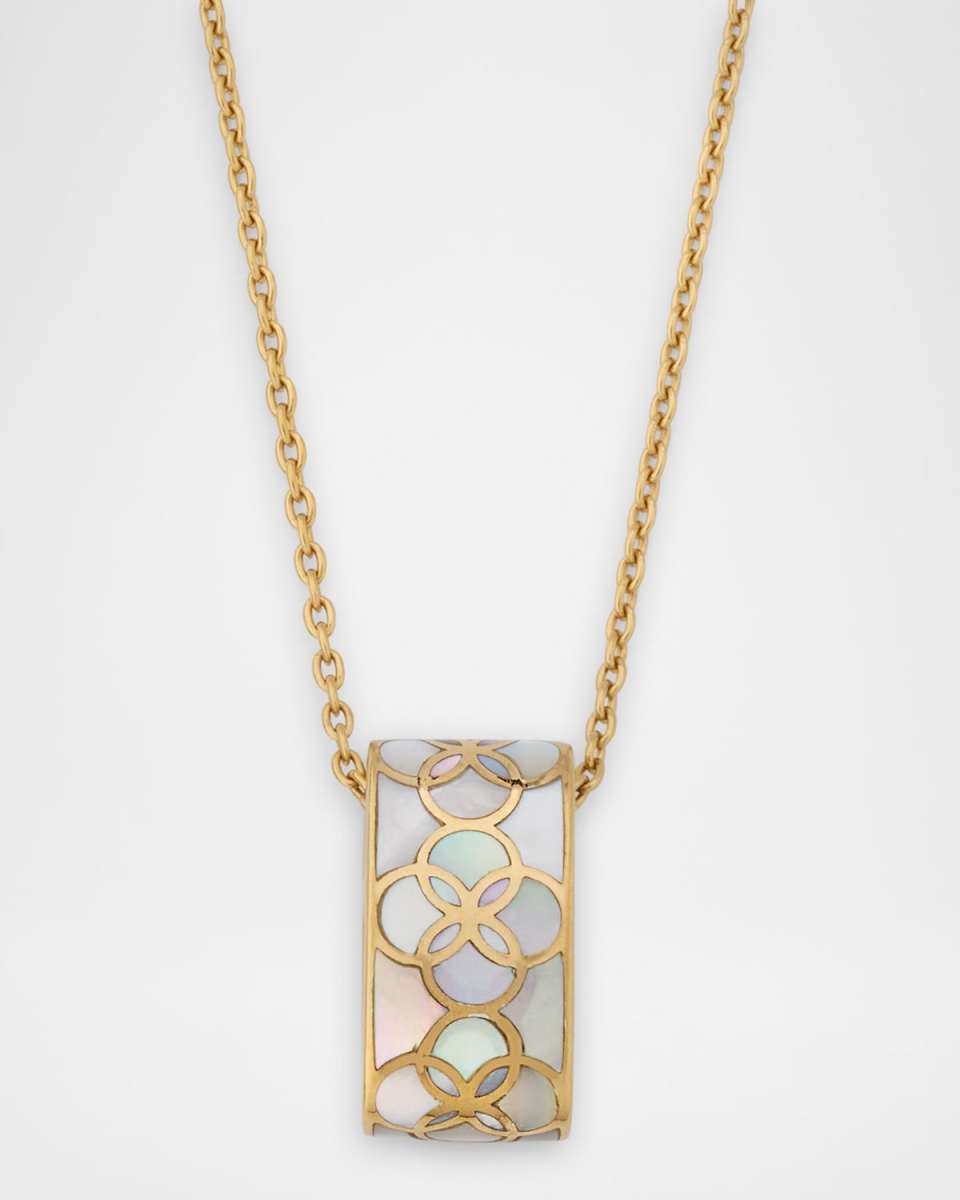 Petal Mother of Pearl Pendant Necklace