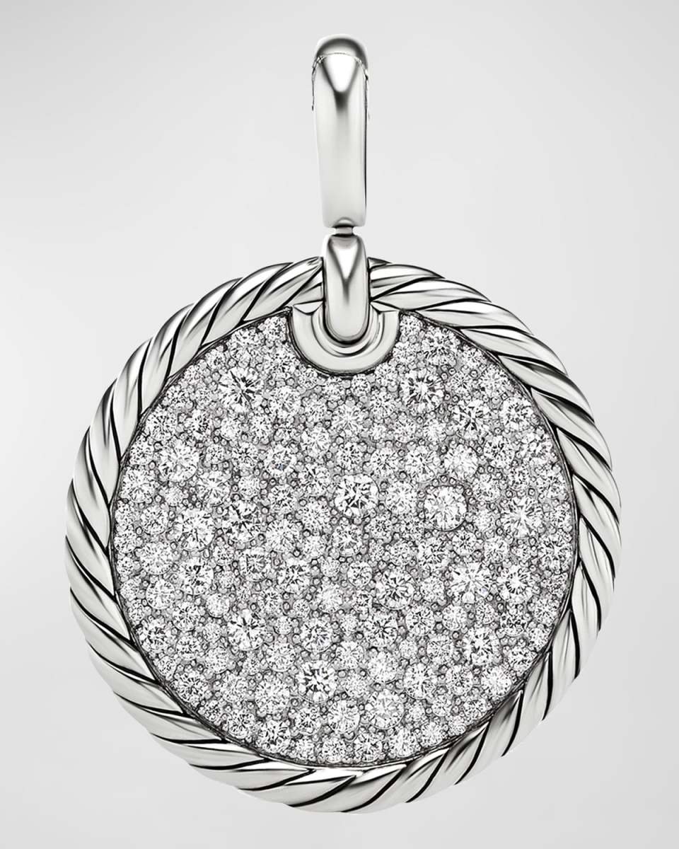 DY Elements Pendant with Diamonds in Silver, 28mm