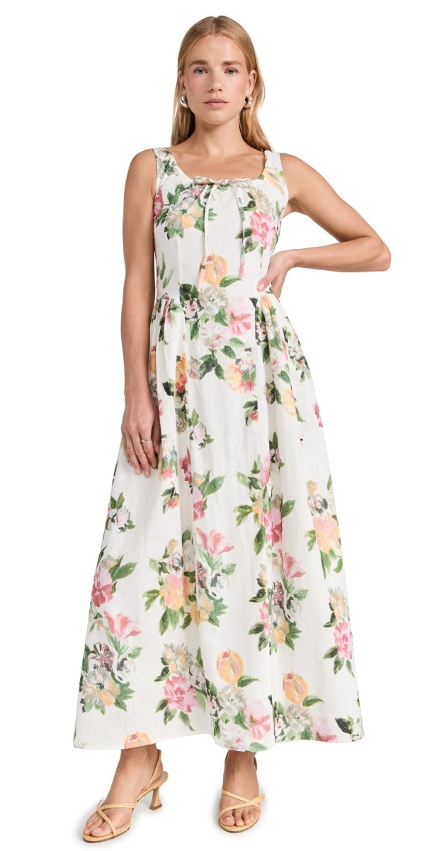 Tach Clothing Shisha Linen Floralaxi Dress Floral