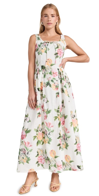 Tach Clothing Shisha Linen Floralaxi Dress Floral