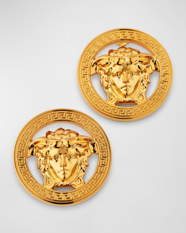 Greca Medusa Stud Earrings