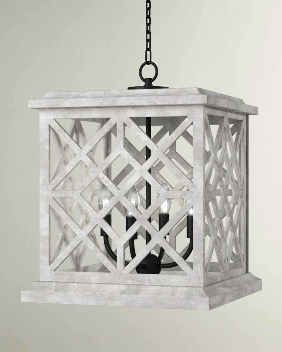 Chatham Wood Hanging Lantern