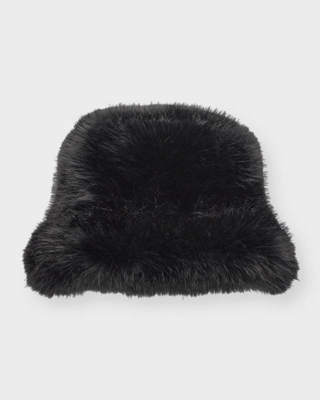 Eyelash Faux Fur Bucket Hat