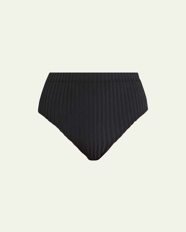 The Lilo High-Waist Rib Bikini Bottoms