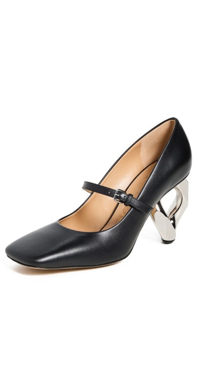 JW Anderson Chain Heels Black