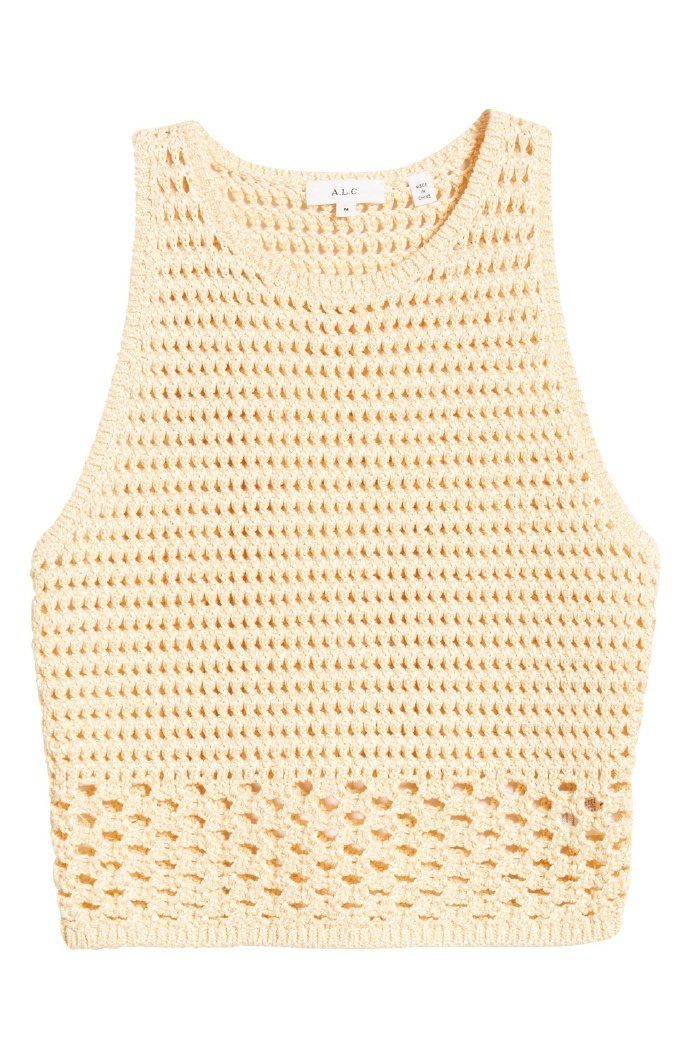 A.L.C. Brayden Open Stitch Sweater Tank