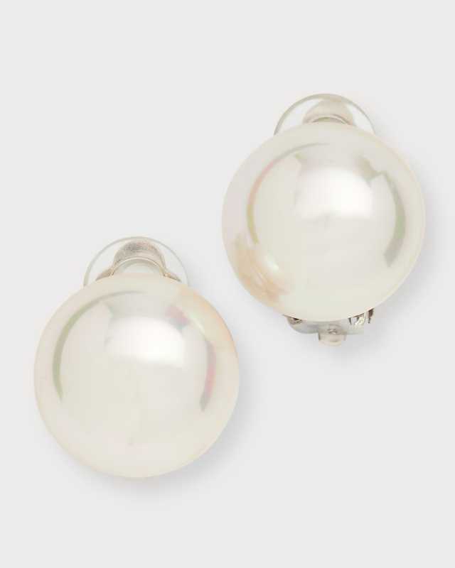 Mabe Pearl Clip Earrings