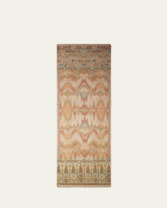 Fancy Multi-Patterned Silk Twill Scarf
