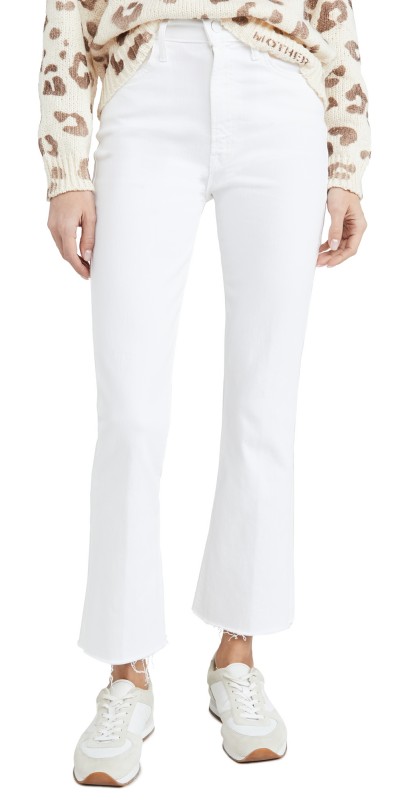 MOTHER The Hustler Ankle Fray Jeans Fairest of Them All