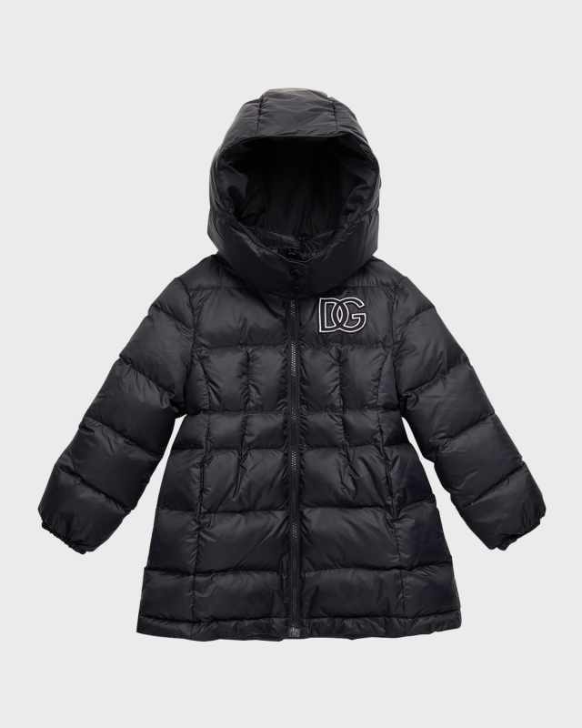 Girl's DNA Quilted Nylon Jacket, Size 4-