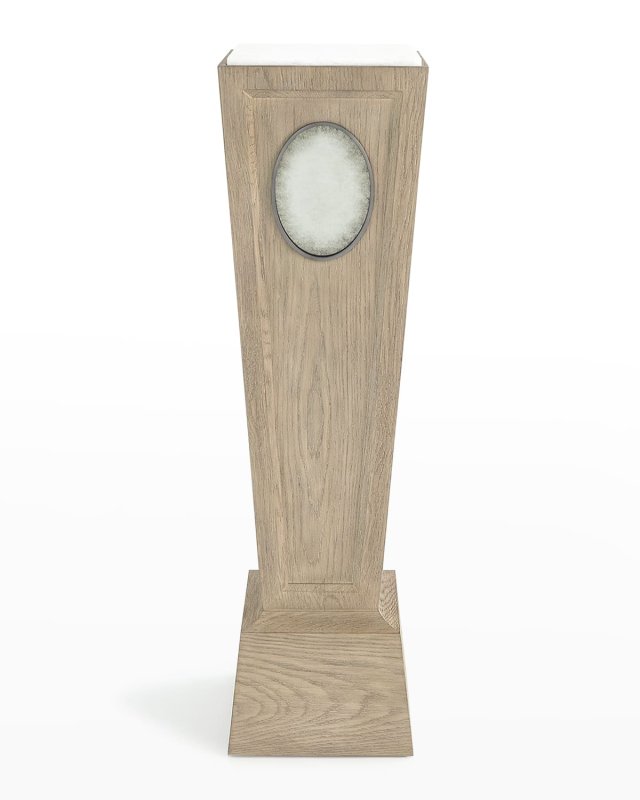 Proust Pedestal, Black Cerused Oak