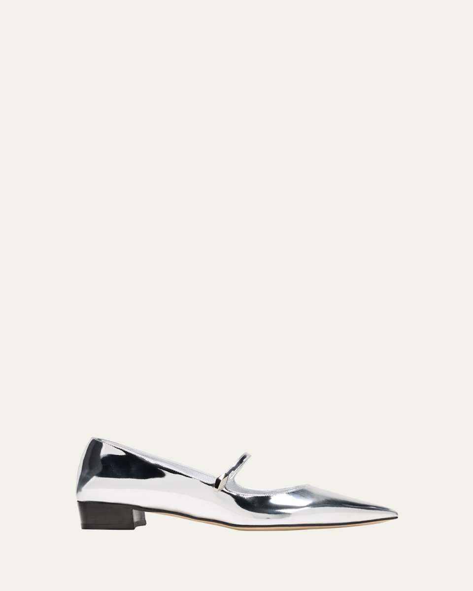 Carolyn Metallic Mary Jane Ballerina Flats