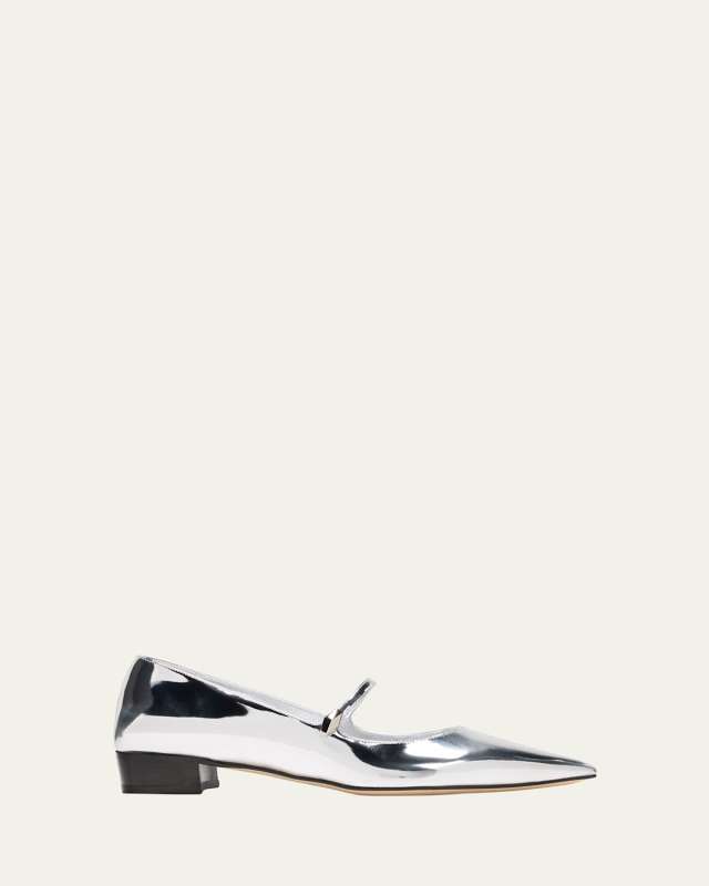 Carolyn Metallic Mary Jane Ballerina Flats