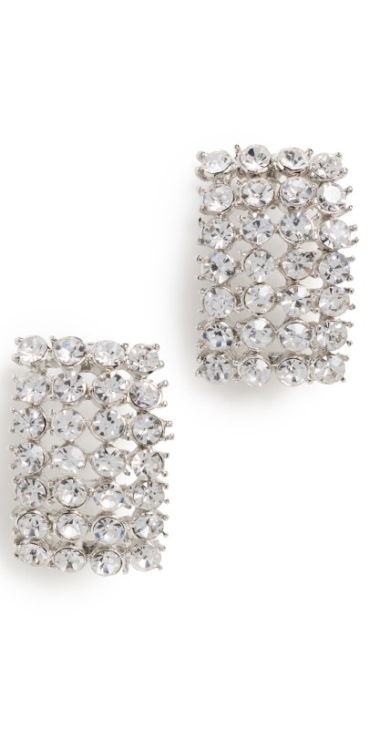 SHASHI Tash Earrings White Gold