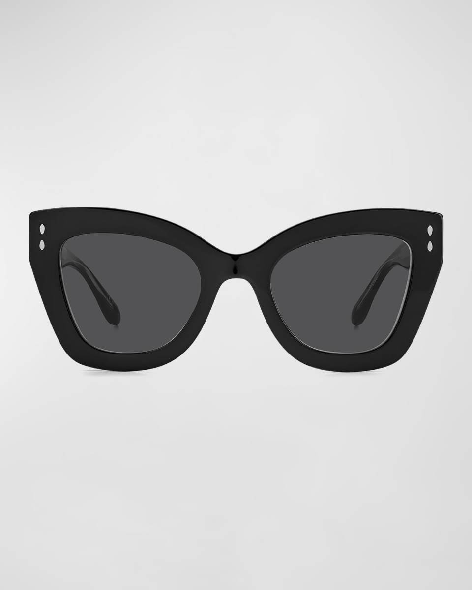 Acetate & Metal Butterfly Sunglasses