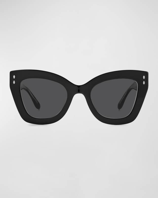 Acetate & Metal Butterfly Sunglasses