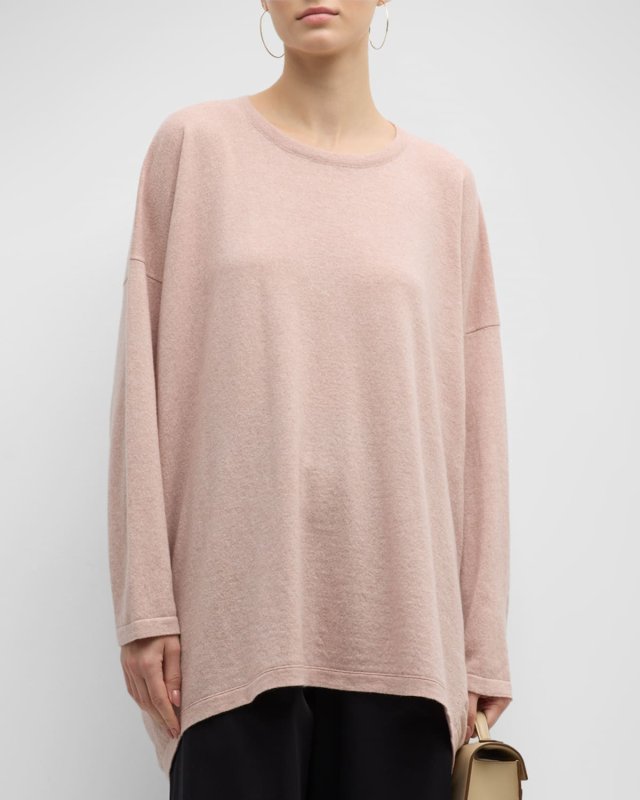 Smaller Front Larger Back Cashmere Sweater