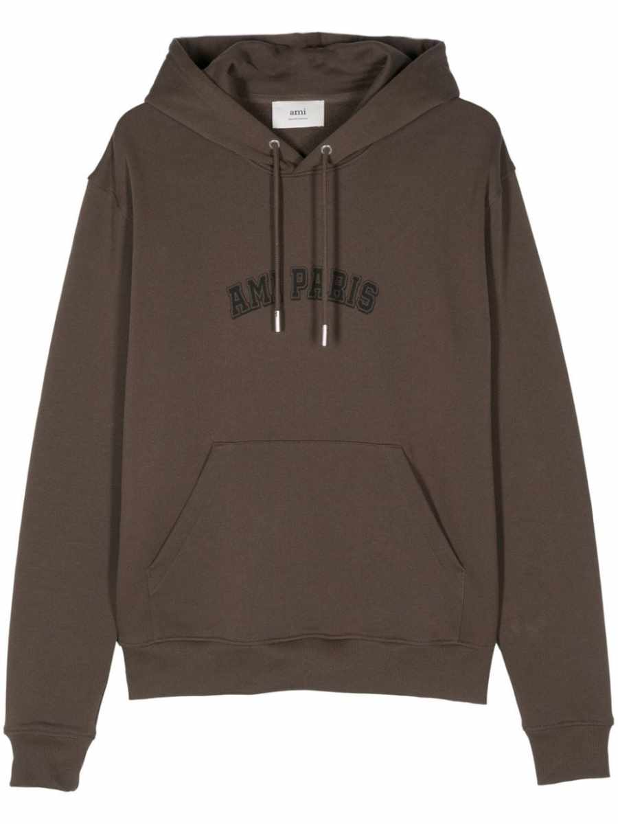 logo-embroidered hoodie