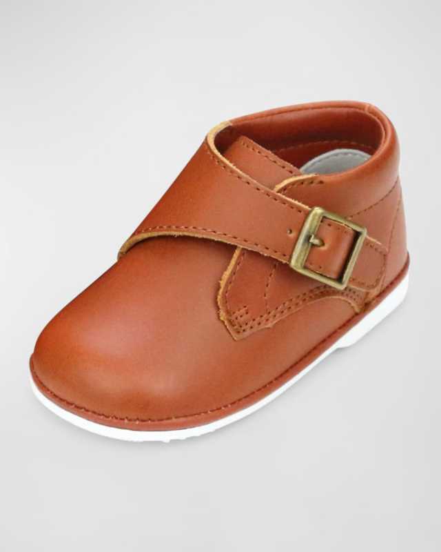 Boy's Finch Buckled Leather Boots,