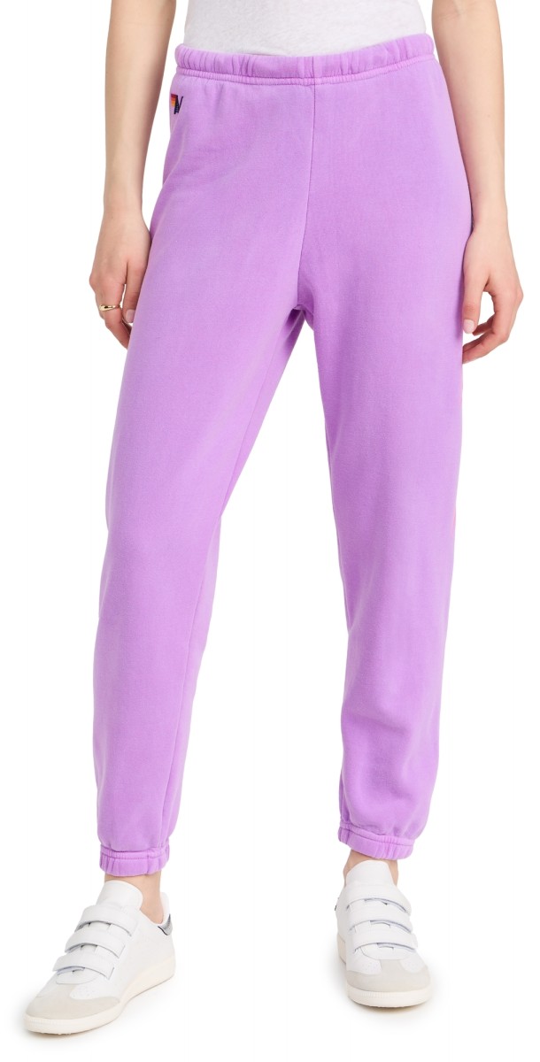 Aviator Nation Bolt Sweatpants Neon Purple/Neon Pink