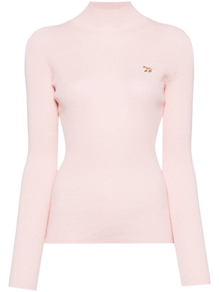 embroidered logo knitted top