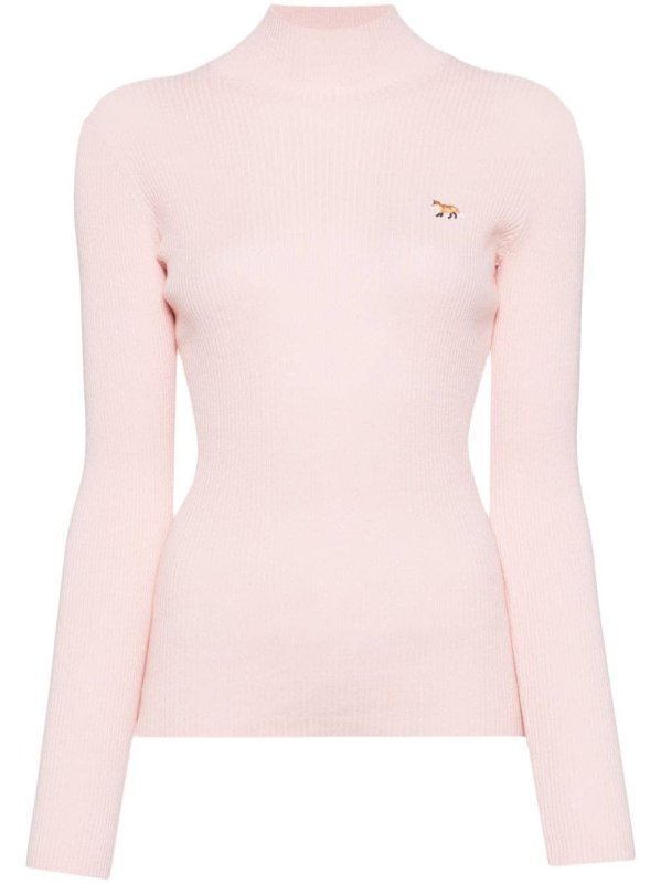 embroidered logo knitted top