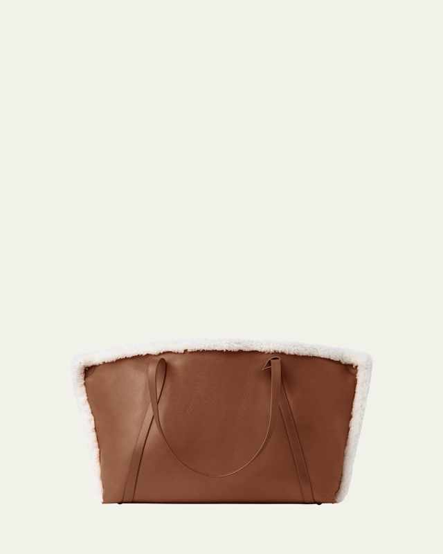 AI Medium Shearling Reversible Tote Bag