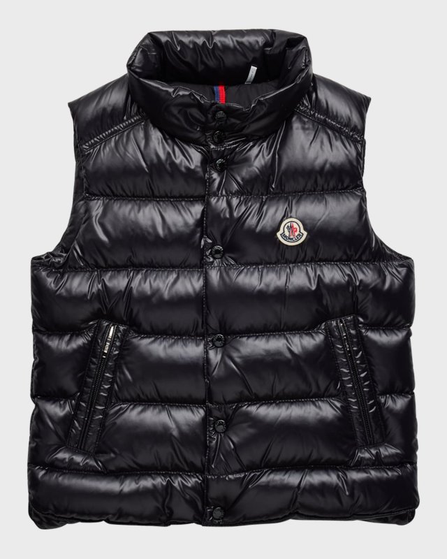 Kid's Tib Logo Quilted Vest, Size 4-6