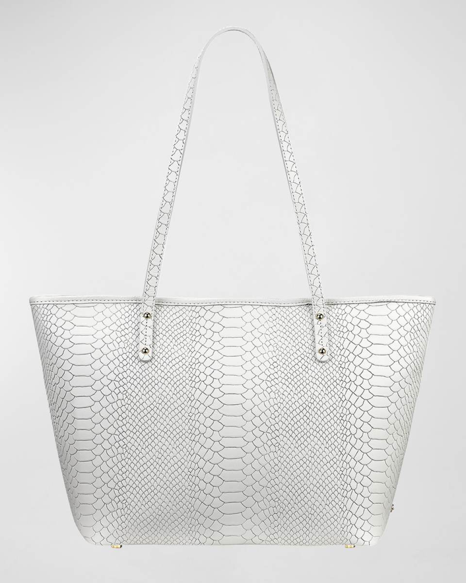 Taylor Python-Print Tote Bag