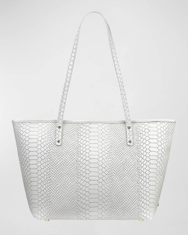 Taylor Python-Print Tote Bag