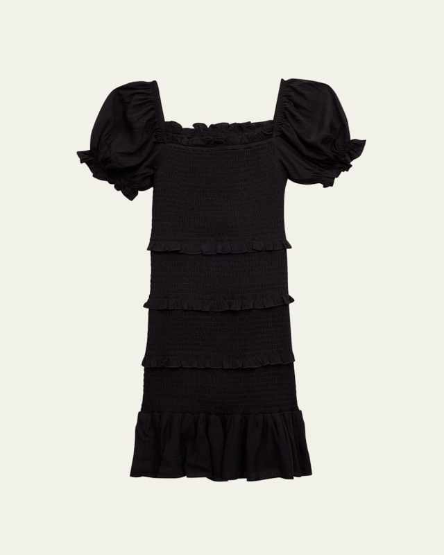 Girl's Laila Smocked Tiered Dress, Size S-