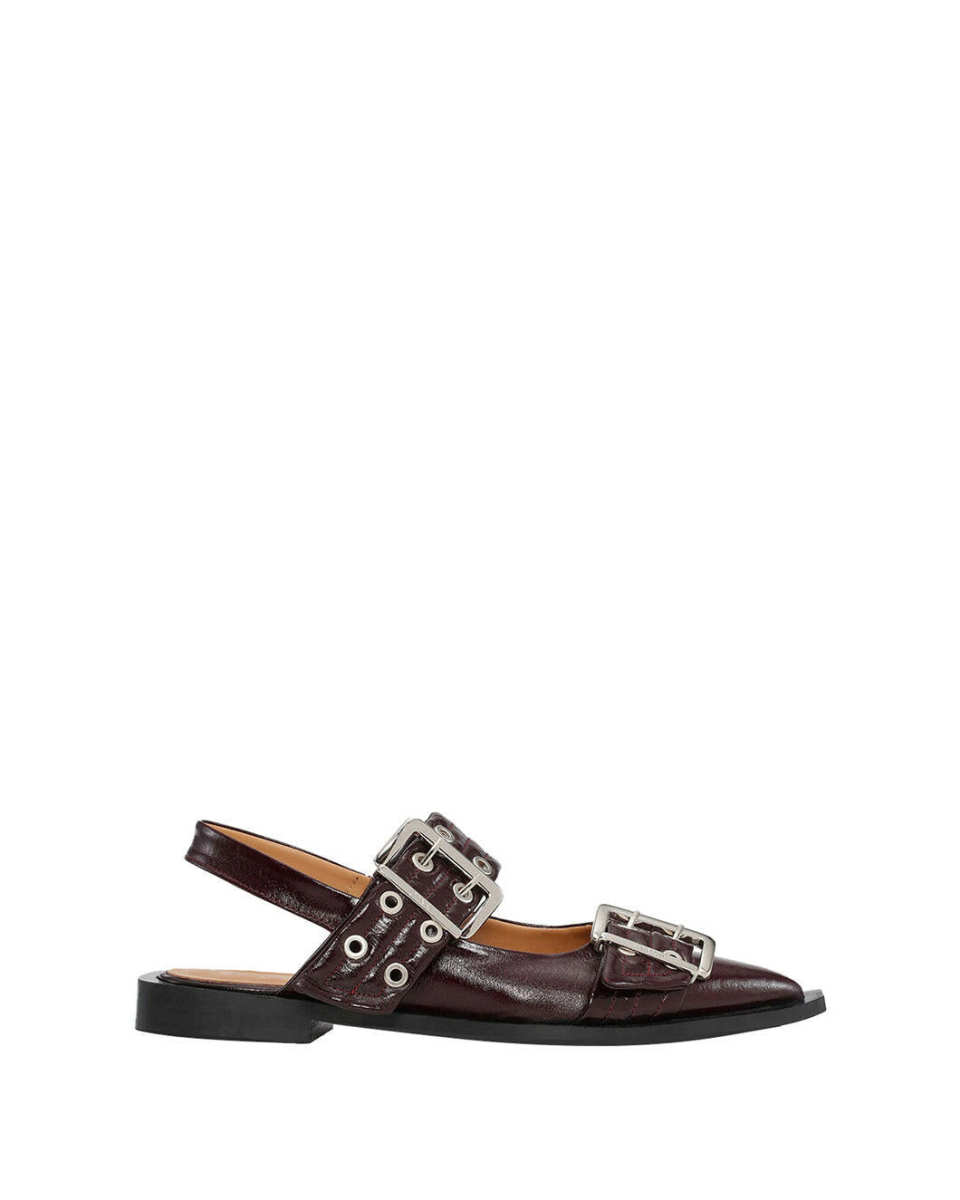 Feminine Buckle Ballerina Naplack