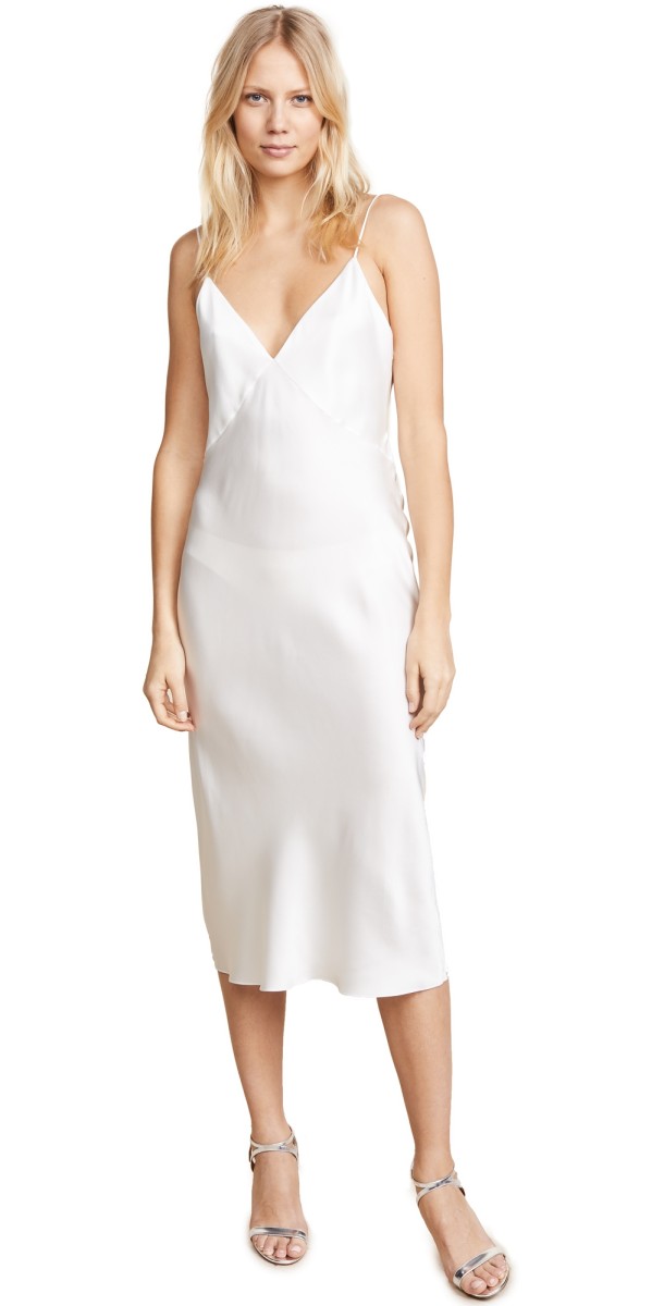 Olivia von Halle Issa Ivory Slip Ivory