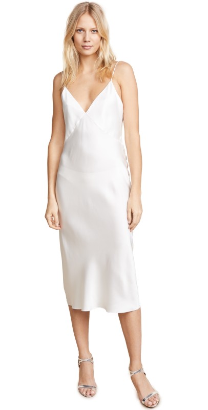 Olivia von Halle Issa Ivory Slip Ivory