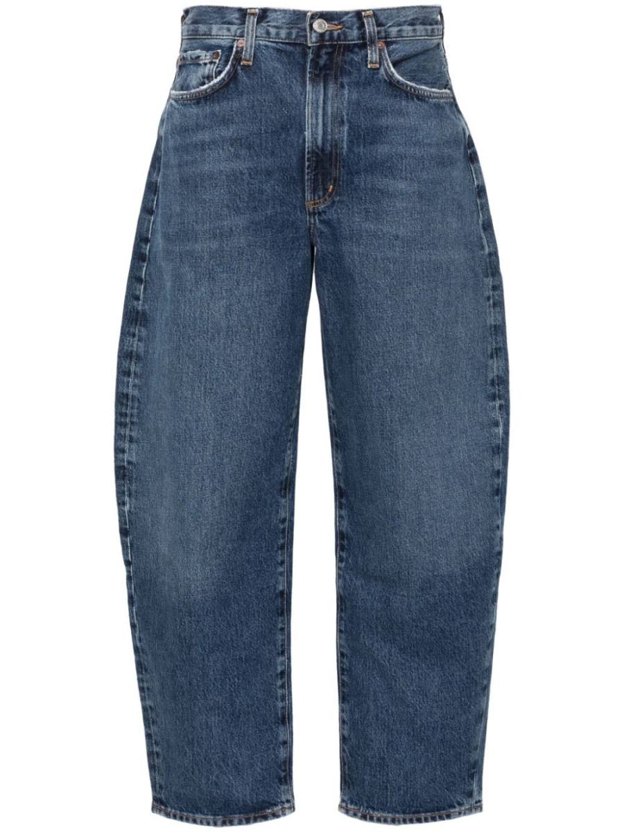 Balloon cotton jeans