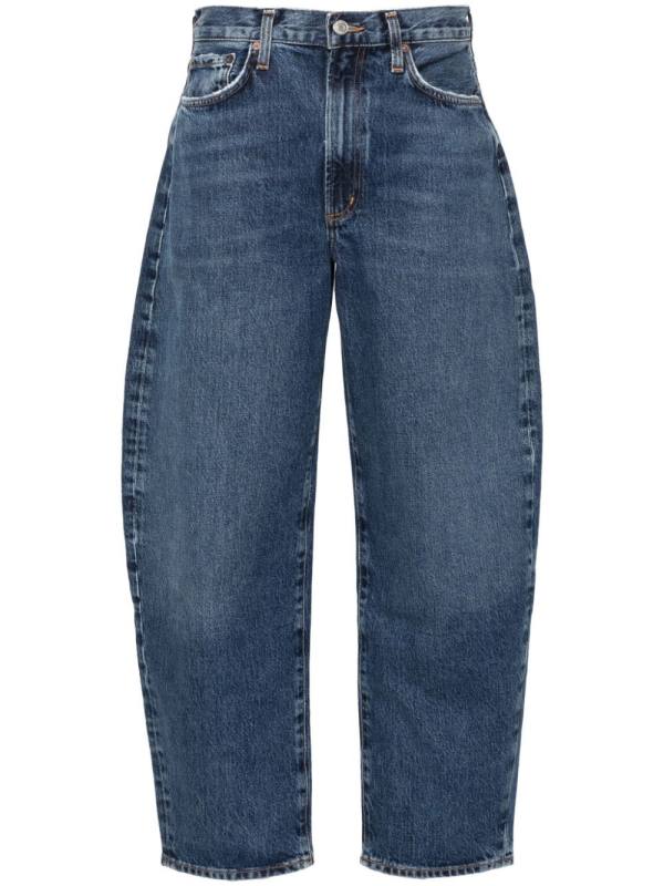 Balloon cotton jeans