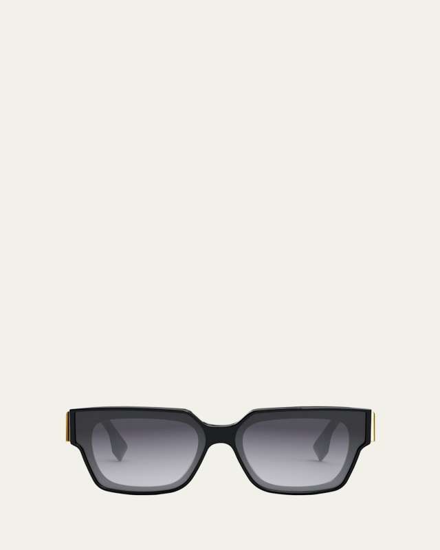 Oversized F Square Acetate Sunglasses