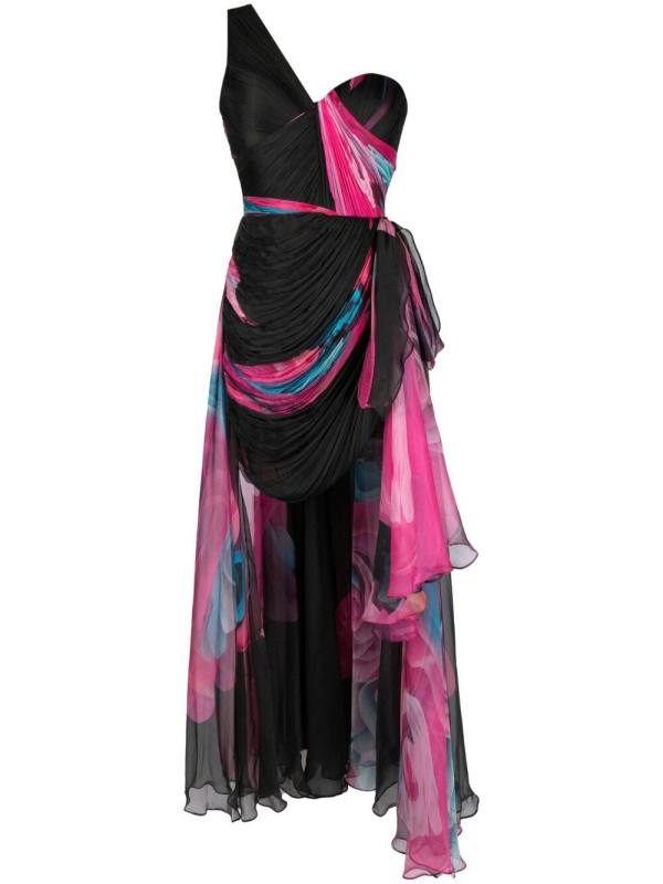 Luna one-shoulder gown