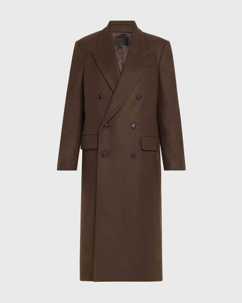 Edmont Double-Breasted Long Coat