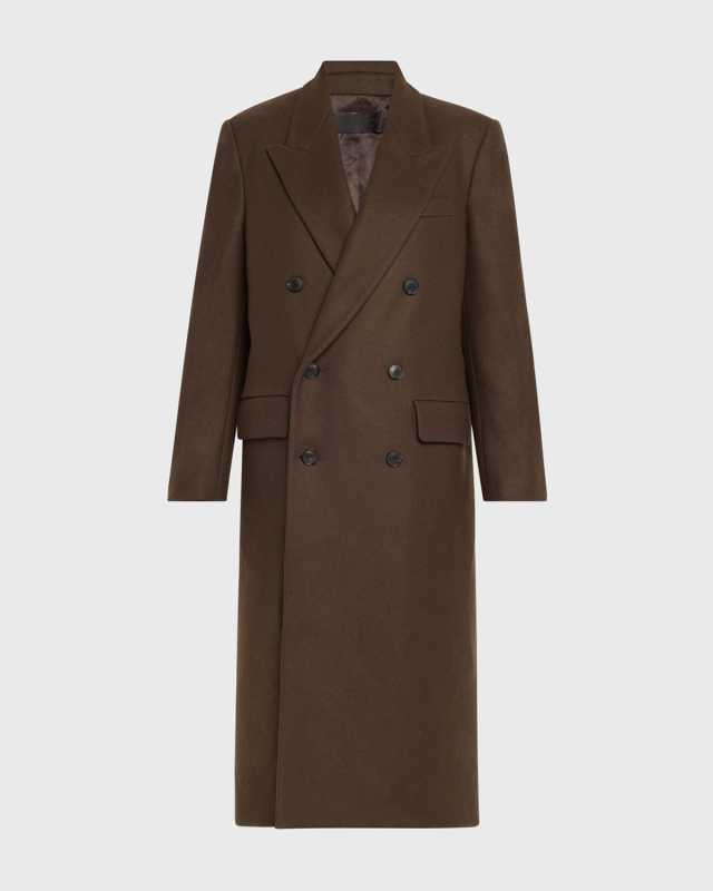 Edmont Double-Breasted Long Coat