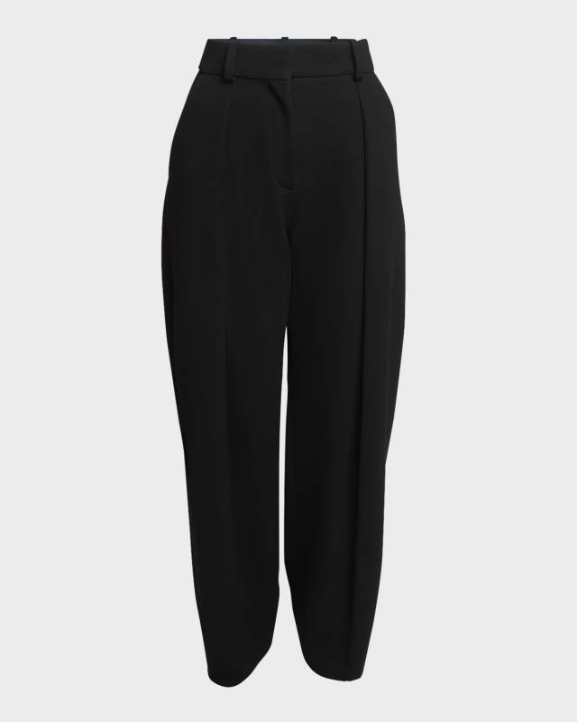 Paseo High-Rise Pleated Wide-Leg Pants