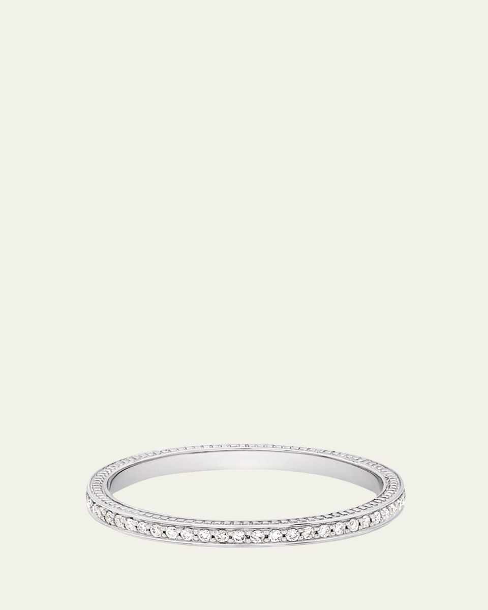 Thin Diamond Pave Band Ring
