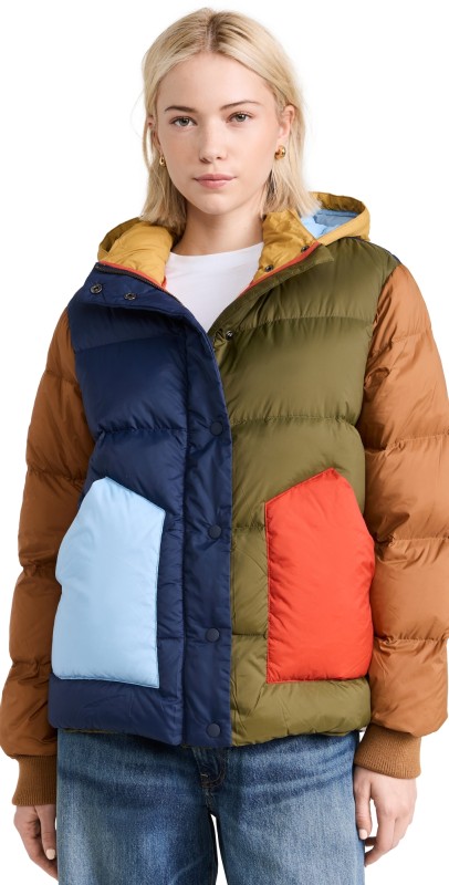 THE GREAT Outdoors The Down Puller Puffer Apalachian Colorblock