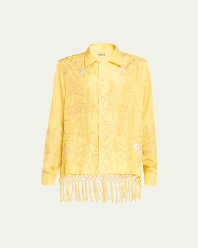 Paquerette Stitched Fringe Shirt