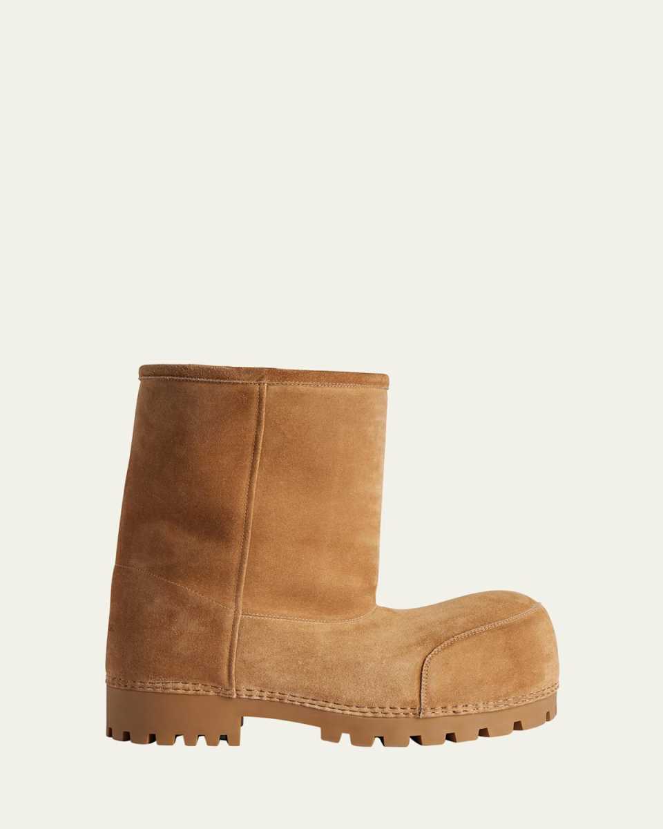 Alaska Suede Shearling Winter Booties
