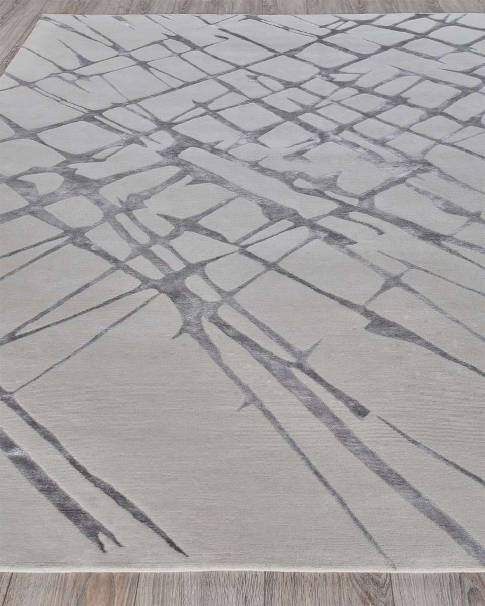 Zephyr Hand-Knotted Rug, 6' x 9'