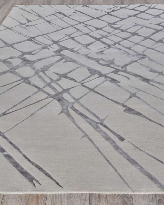 Zephyr Hand-Knotted Rug, 6' x 9'